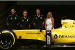 Cyril Abiteboul, Kevin Magnussen und Jolyon Palmer Elie Jean Coffey