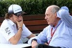 Fernando Alonso (McLaren) und Ron Dennis 