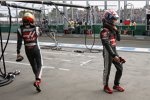 Esteban Gutierrez (Haas) und Romain Grosjean (Haas) 