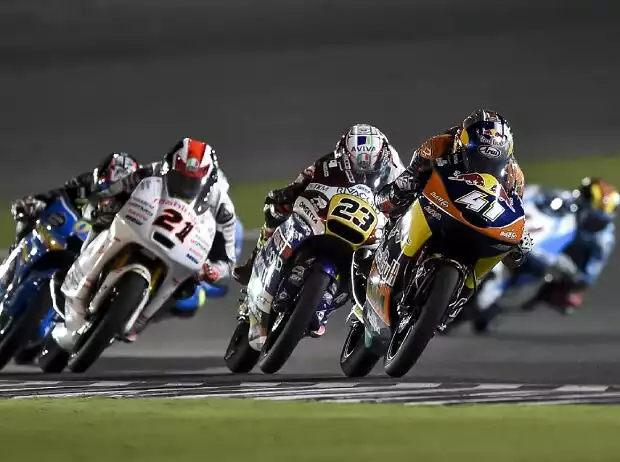 Brad Binder, Niccolo Antonelli, Pecco Bagnaia Titel-Bild zur News: Brad Binder, Niccolo Antonelli, Pecco Bagnaia