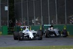 Felipe Massa (Williams) und Lewis Hamilton (Mercedes) 