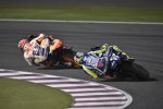 Valentino Rossi hinter Marc Marquez