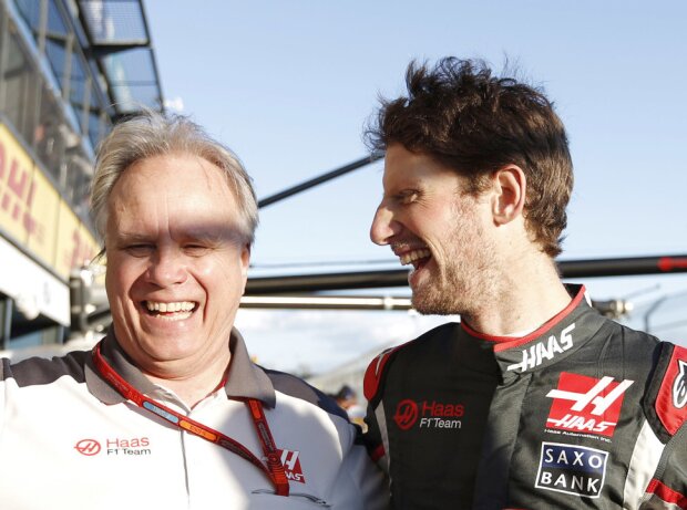 Titel-Bild zur News: Gene Haas und Romain Grosjean