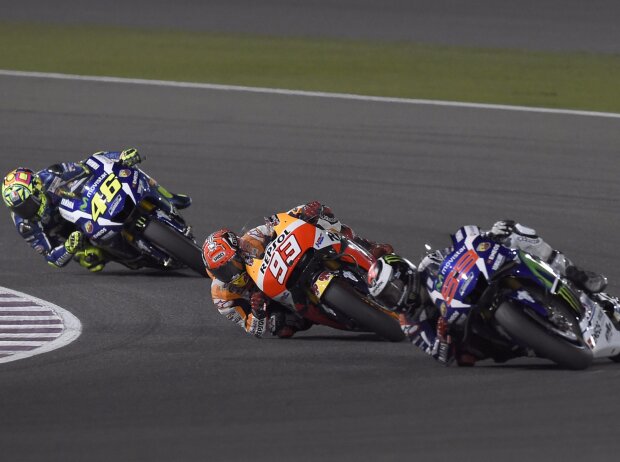 Jorge Lorenzo, Marc Marquez, Valentino Rossi