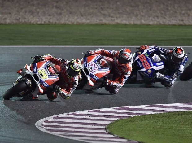 Andrea Dovizioso, Andrea Iannone, Jorge Lorenzo, Valentino Rossi