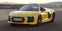 Bild zum Inhalt: New York 2016:  Audi R8 Spyder V10 ist in 3,6 Sekunden auf Tempo 100