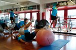 Die BMW-Fahrer im Fitnesscamp