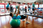 Die BMW-Fahrer im Fitnesscamp