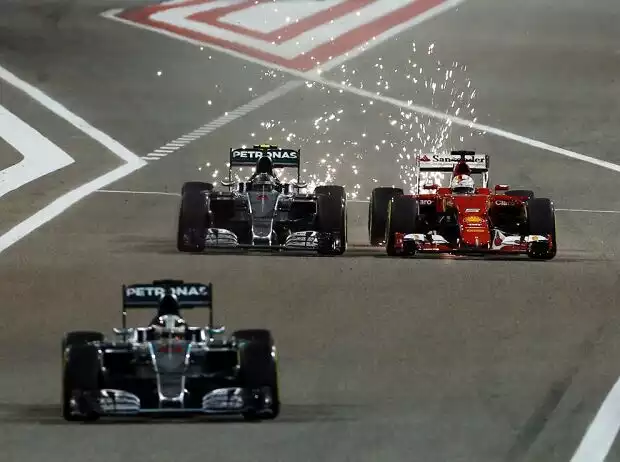 Lewis Hamilton, Nico Rosberg, Sebastian Vettel Titel-Bild zur News: Lewis Hamilton, Nico Rosberg, Sebastian Vettel