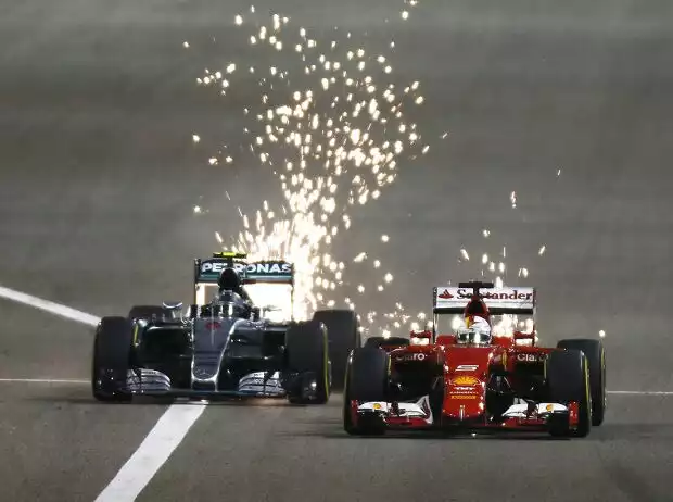 Nico Rosberg, Sebastian Vettel Titel-Bild zur News: Nico Rosberg, Sebastian Vettel