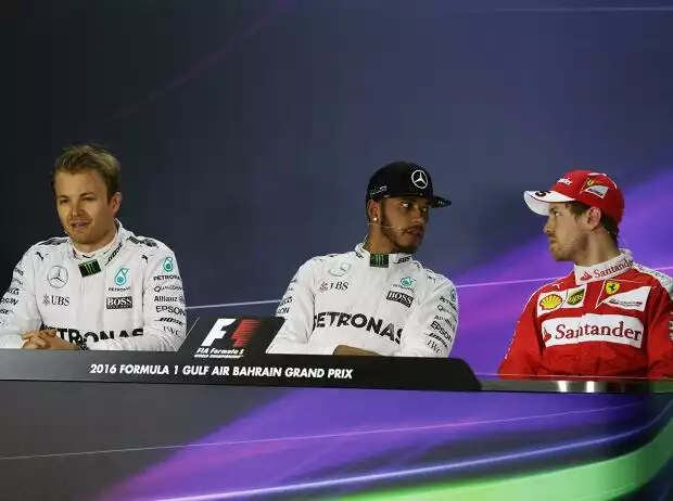 Nico Rosberg, Lewis Hamilton, Sebastian Vettel Titel-Bild zur News: Nico Rosberg, Lewis Hamilton, Sebastian Vettel