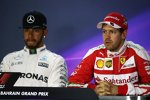 Lewis Hamilton (Mercedes) und Sebastian Vettel (Ferrari) 