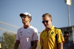 Jenson Button (McLaren), Kevin Magnussen (Renault) und Pascal Wehrlein (Manor) 