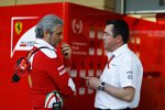 Maurizio Arrivabene und Eric Boullier 