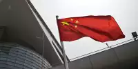 Chinesische Flagge in Schanghai