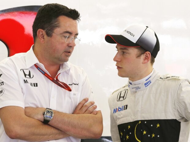 Stoffel Vandoorne, Eric Boullier Stoffel Vandoorne, Eric Boullier