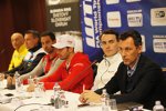 Gabriele Tarquini, Fredrik Ekblom, Mehdi Bennani, Jose-Maria Lopez, Norbert Michelisz und WTCC-Serienchef Francois Ribeiro