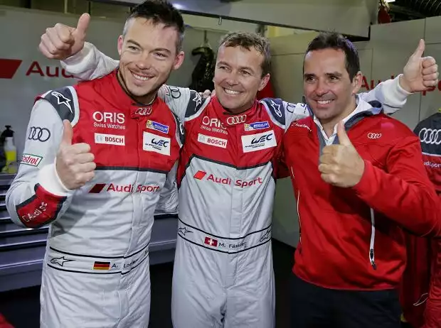 Andre Lotterer, Benoit Treluyer, Marcel Fässler Titel-Bild zur News: Andre Lotterer, Benoit Treluyer, Marcel Fässler