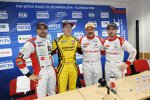 Mehdi Bennani, Nick Catsburg, Yvan Muller und Jose-Maria Lopez