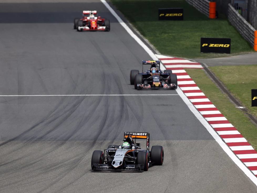 Nico Hülkenberg, Carlos Sainz, Sebastian Vettel