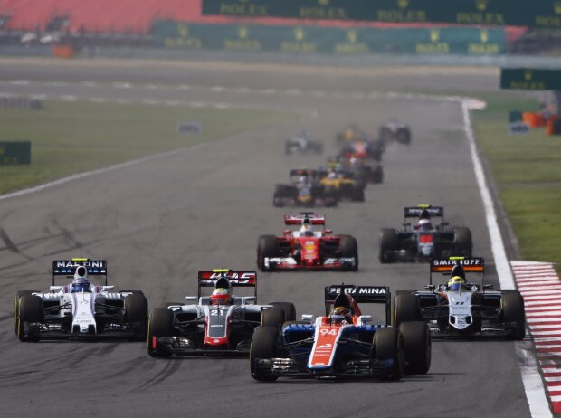 Pascal Wehrlein, Esteban Gutierrez, Valtteri Bottas, Sergio Perez, Sebastian Vettel