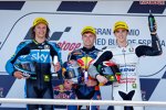 Nicolo Bulega, Brad Binder und Francesco Bagnaia 