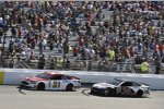 Ryan Blaney (Wood) und Landon Cassill (Front Row) 