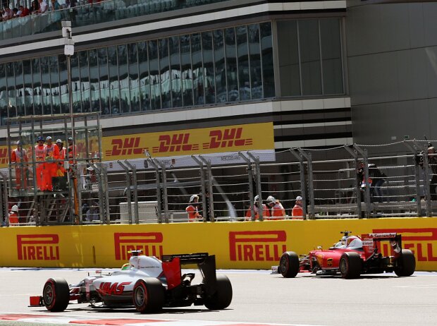 Titel-Bild zur News: Esteban Gutierrez, Sebastian Vettel