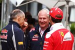 Franz Tost, Helmut Marko und Jean-Eric Vergne 