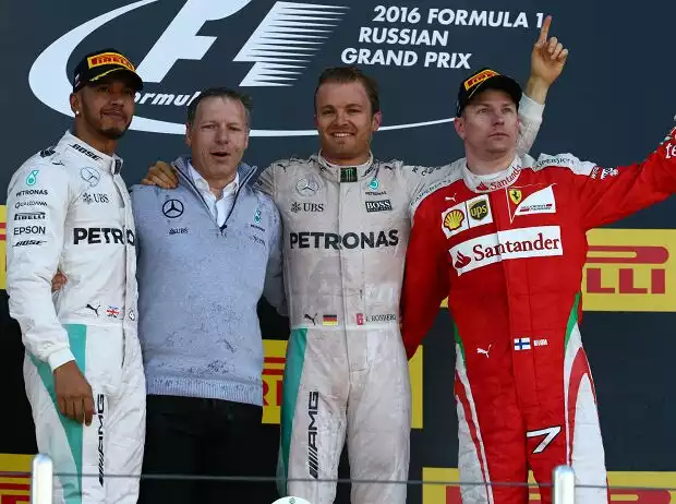 Nico Rosberg, Lewis Hamilton, Kimi Räikkönen Titel-Bild zur News: Nico Rosberg, Lewis Hamilton, Kimi Räikkönen