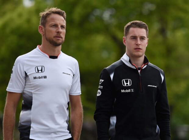 Titel-Bild zur News: Jenson Button, Stoffel Vandoorne, Fernando Alonso