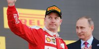 Bild zum Inhalt: Kimi Räikkönen in Sotschi: "Uns fehlte der Speed"