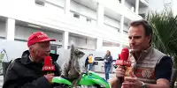 Niki Lauda und Ernst Hausleitner mit dem Eichhörnchen