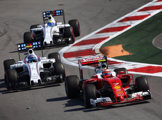 Kimi Räikkönen, Valtteri Bottas, Felipe Massa