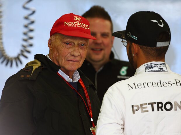 Niki Lauda, Lewis Hamilton Niki Lauda, Lewis Hamilton