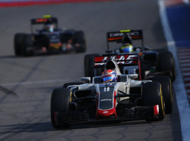 Titel-Bild zur News: Romain Grosjean, Sergio Perez