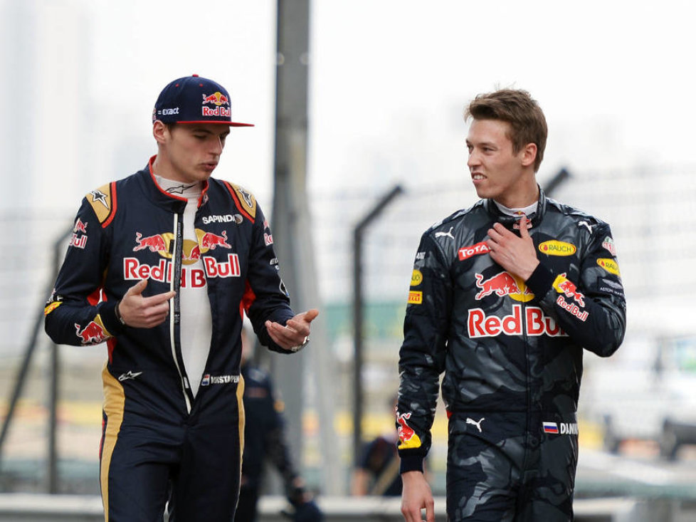 Max Verstappen, Daniil Kwjat, Carlos Sainz, Daniel Ricciardo