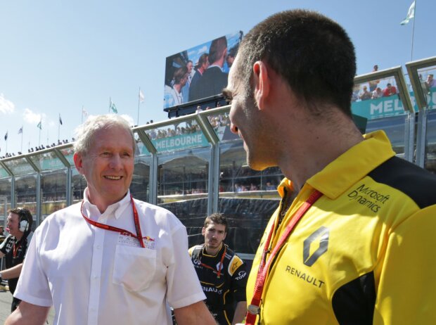 Helmut Marko, Cyril Abiteboul Helmut Marko, Cyril Abiteboul