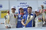 Lance Stroll, Alessio Lorandi und George Russell 