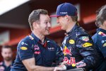 Christian Horner und Max Verstappen (Red Bull) 