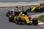 Kevin Magnussen (Renault), Esteban Gutierrez (Haas) und Jolyon Palmer (Renault) 