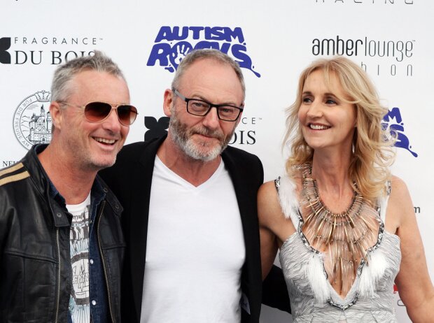 Eddie Irvine, Liam Cunningham und Sonia Irvine Eddie Irvine, Liam Cunningham und Sonia Irvine