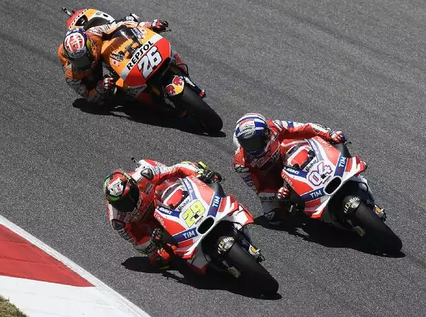 Titel-Bild zur News: Andrea Dovizioso, Andrea Iannone, Daniel Pedrosa