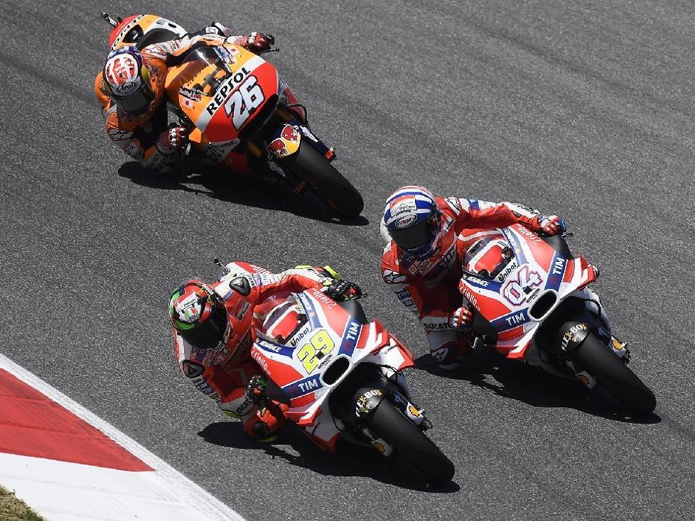 Andrea Dovizioso, Andrea Iannone, Daniel Pedrosa