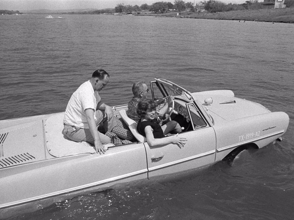 Lyndon B. Johnson fuhr ein Amphicar von 1961