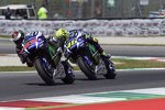 Jorge Lorenzo vor Valentino Rossi (Yamaha) 