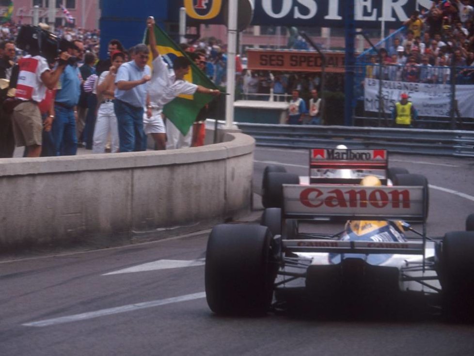 Nigel Mansell, Ayrton Senna