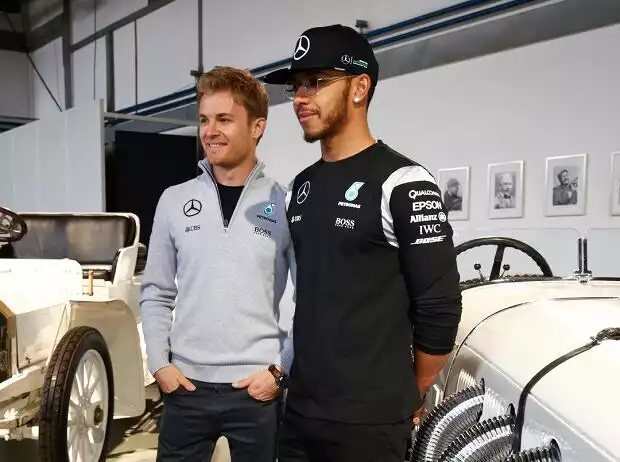 Titel-Bild zur News: Nico Rosberg, Lewis Hamilton