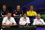 James Key, Eric Boullier und Monisha Kaltenborn 