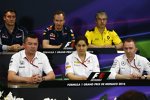 James Key, Eric Boullier und Monisha Kaltenborn 